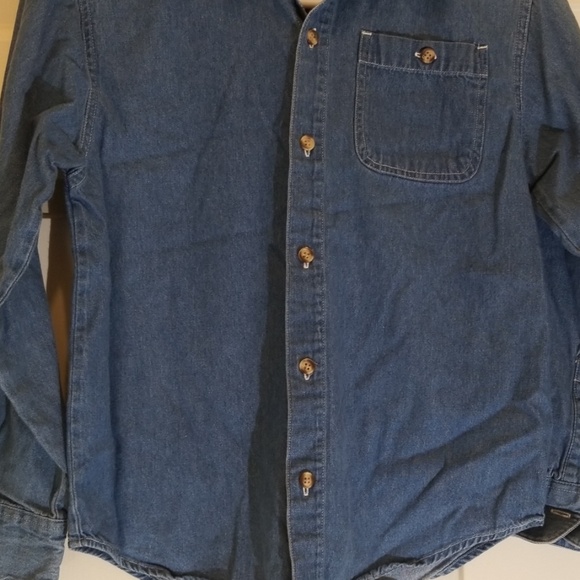 Blue jean button up shirt - Picture 3 of 5